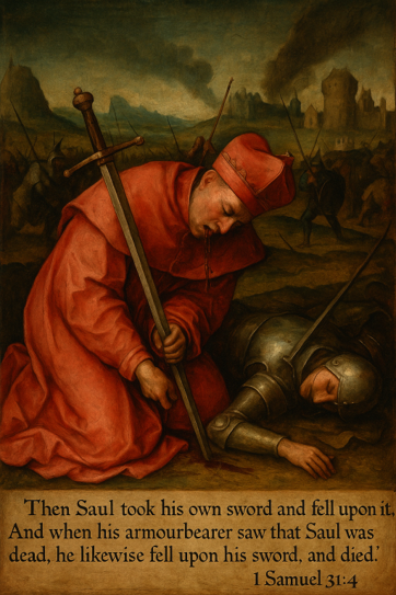 Saul on his sword - justice is coming