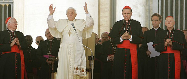 Pope John Paul II with Cardinals