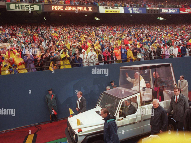 Pope John Paul II at Giants Stadium